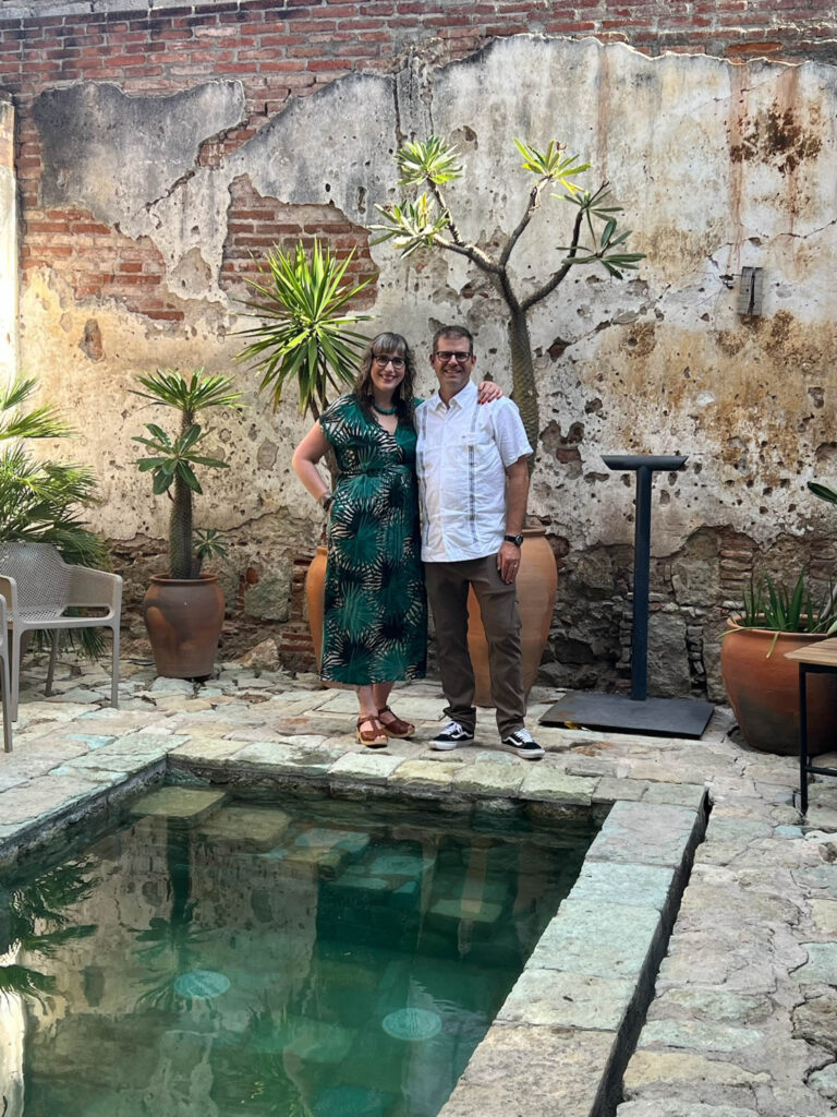 We were there for a wedding and I wore my Charlie Caftan!