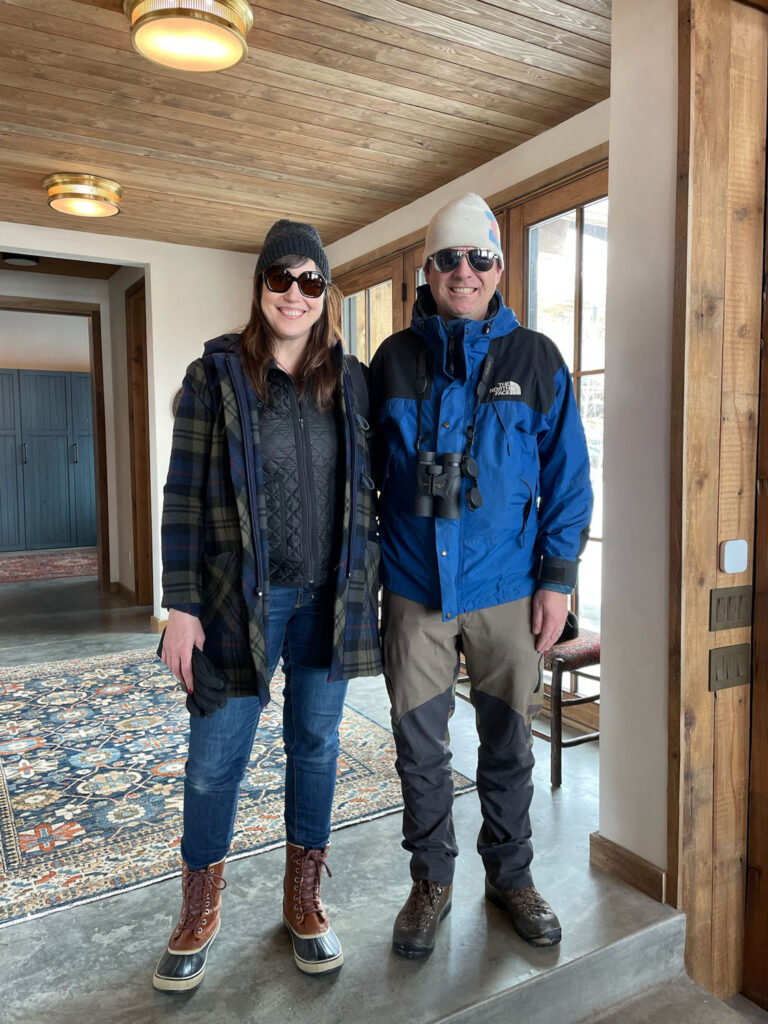 Up in the mountains in my Cascade Duffle Coat!