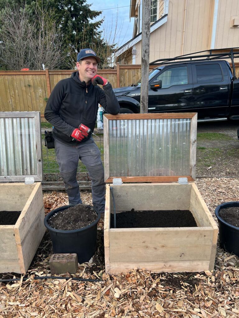 Matt built us some new cloches.