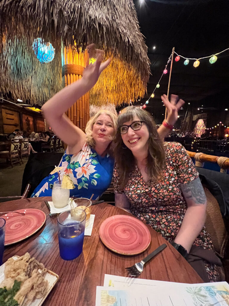 The Tonga Room in one of my Sew Over It Vintage Shirt Dresses.